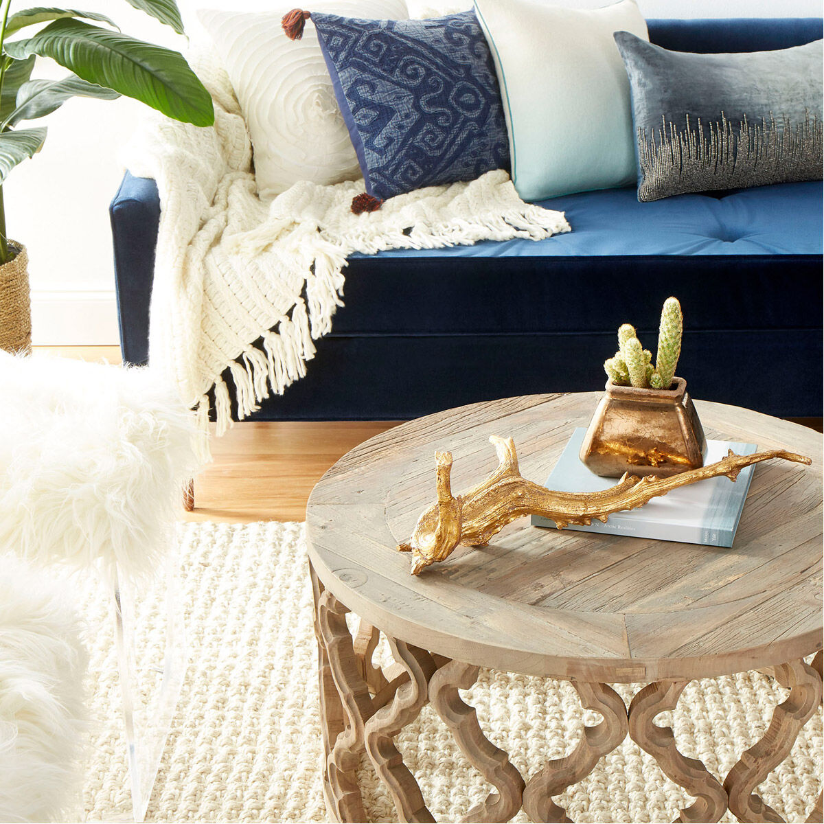 Sirah 31 inch Black Forest Grove Coffee Table