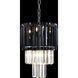 Contemporary Europa 4 Light Silver Pendant Ceiling Light