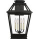 C&M by Chapman & Myers Falmouth 4 Light 19 inch Dark Weathered Zinc Outdoor Wall Lantern