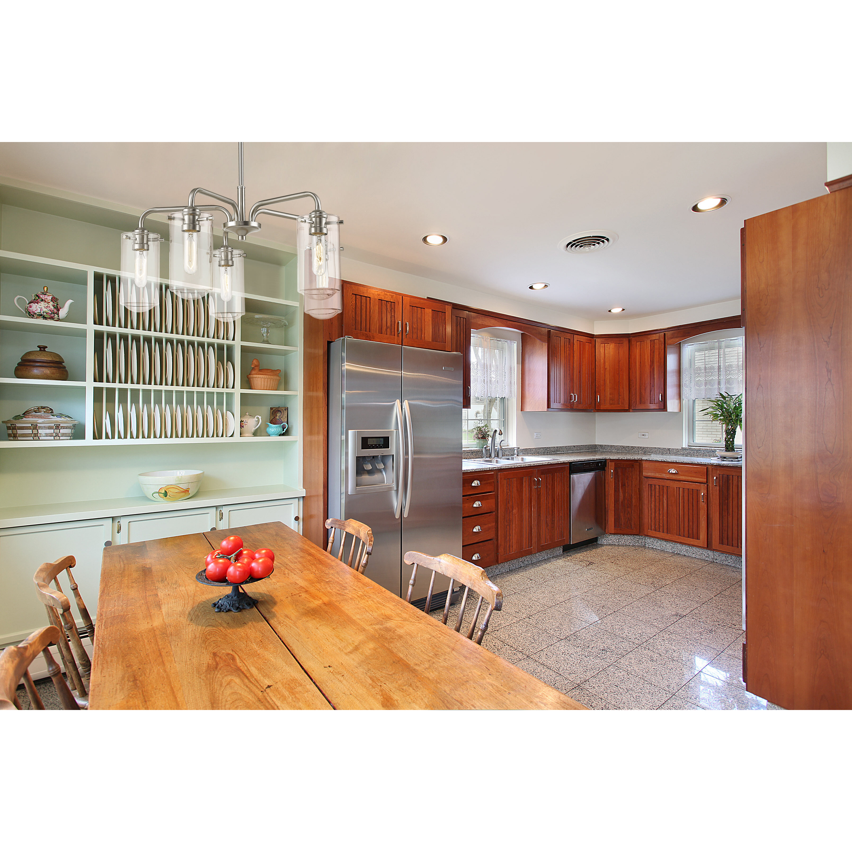 Delaney 5 Light 24 inch Brushed Nickel Chandelier Ceiling Light