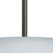 Luna 1 Light Black Cord Pendant Ceiling Light