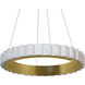 Celeste LED 24 inch Aged Brass Chandelier Ceiling Light