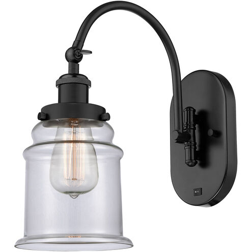 Franklin Restoration Canton LED 7 inch Matte Black Sconce Wall Light