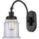 Franklin Restoration Canton LED 7 inch Matte Black Sconce Wall Light