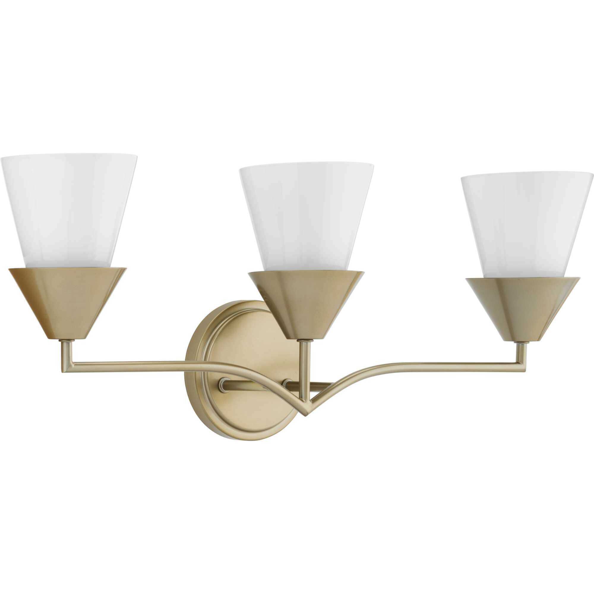 Pinellas 3 Light 24 inch Soft Gold Vanity Light Wall Light, Design Series