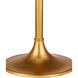 Rossville 67.75 inch 7 watt Contemporary Gold Leaf/Frosted White Floor Lamp Portable Light