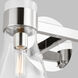 AERIN Moritz 2 Light 14.5 inch Polished Nickel Bath Vanity Wall Sconce Wall Light in Clear Glass