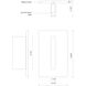 Vista LED 5.5 inch Black Exterior Wall Sconce