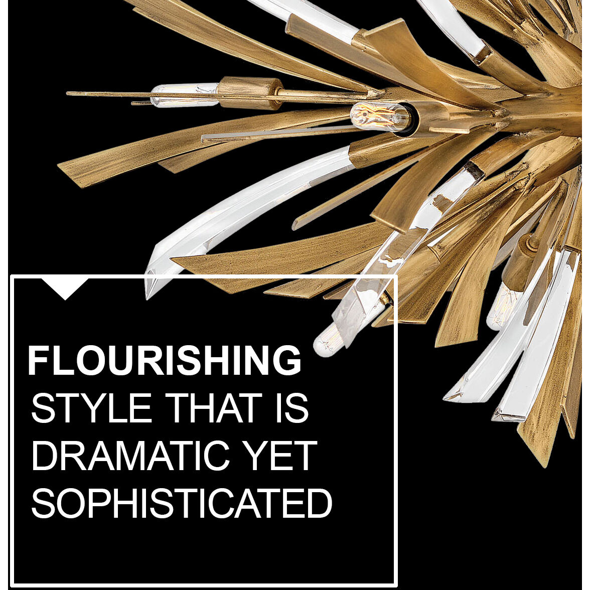 Vida LED 24 inch Burnished Gold Foyer Light Ceiling Light, Semi-Flush Mount