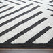 Optika 130 X 94 inch Black/White Rug in 8 x 11