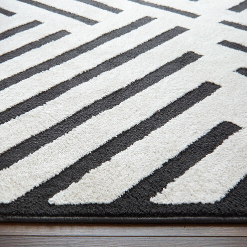 Optika 130 X 94 inch Black/White Rug in 8 x 11