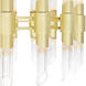 Croissant 36 Light 40 inch Satin Gold Chandelier Ceiling Light