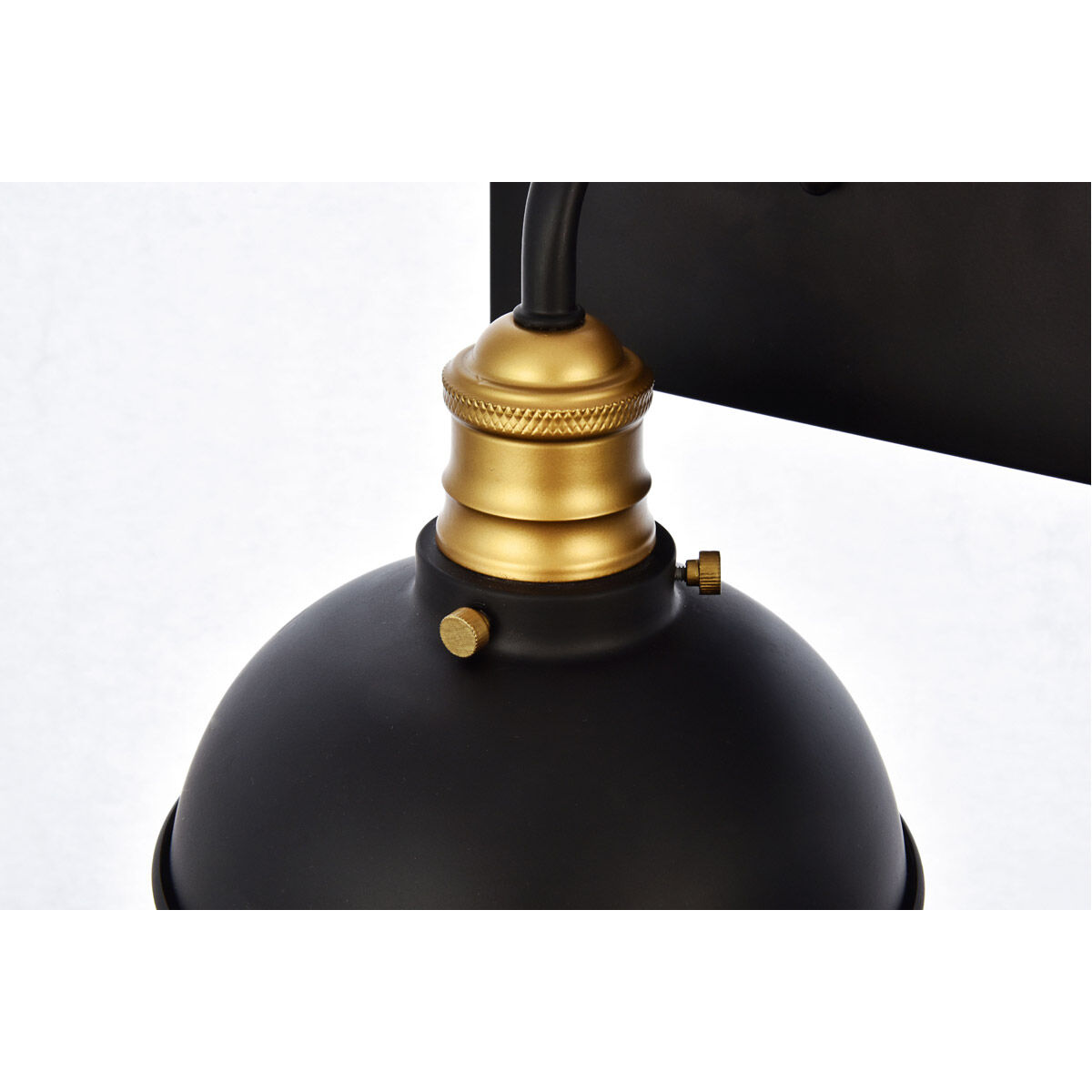 Anders 3 Light 27 inch Black and Brass Wall Sconce Wall Light