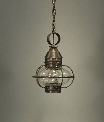 Onion 1 Light 9 inch Verdi Gris Hanging Lantern Ceiling Light Optic Glass