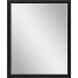 Mirror Collection 43 X 33 inch Black Wall Mirror