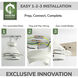 Georgetown 52 inch Fresh White with Light Oak and Fresh White Blades Ceiling Fan