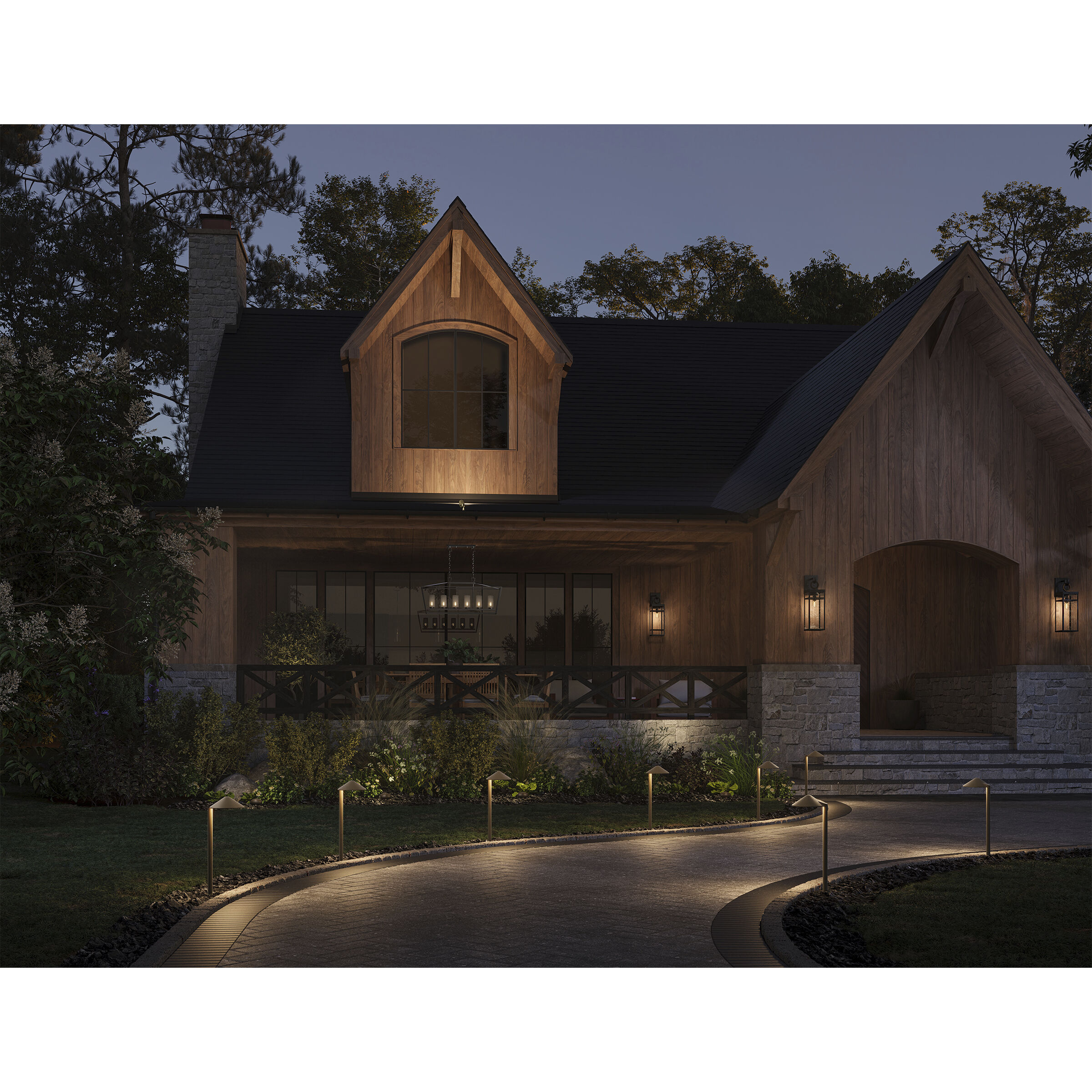 Hardy Island LED 5 inch Matte Bronze Landscape Wall Wash Spot Light