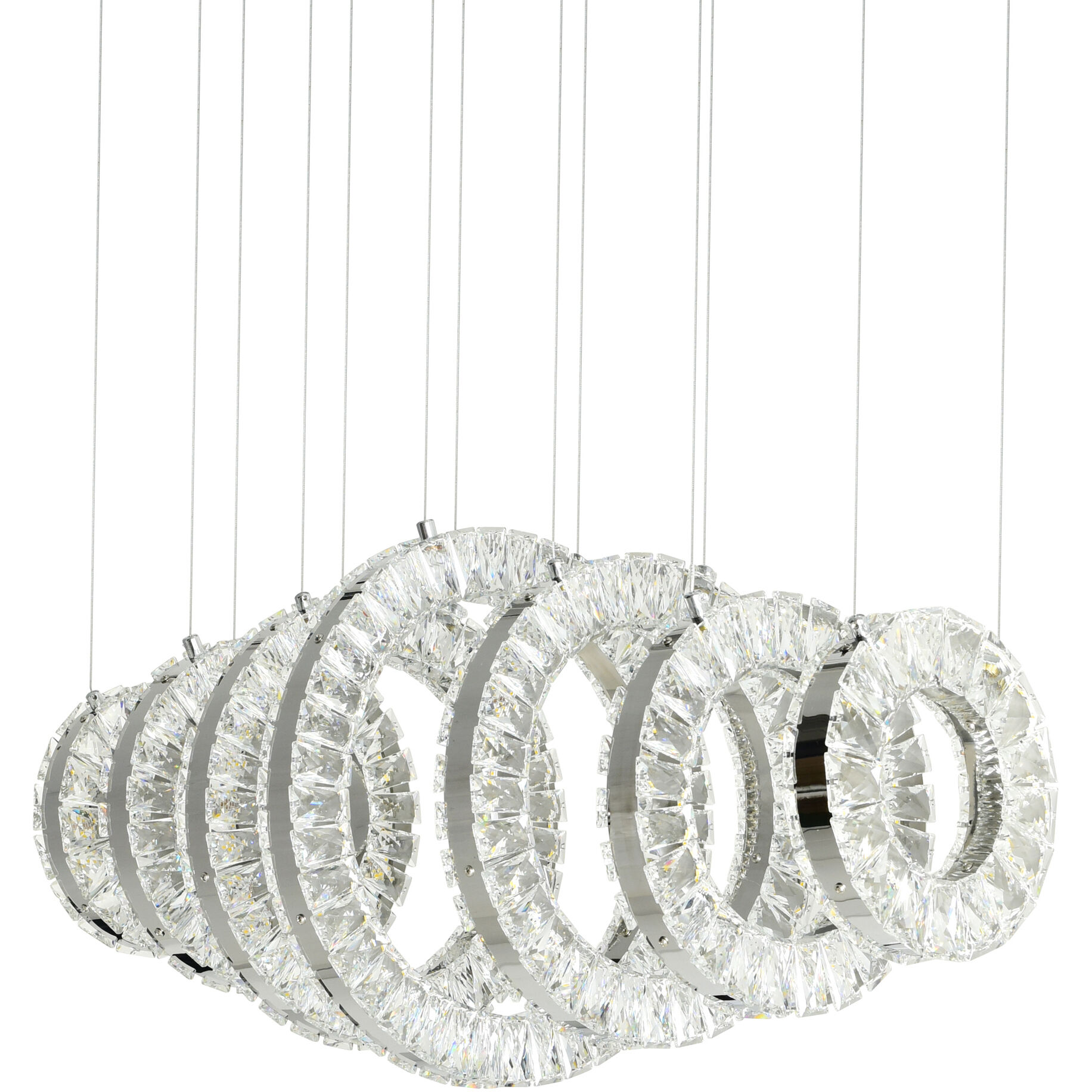 Celina LED 37 inch Chrome Pool Table Light Ceiling Light