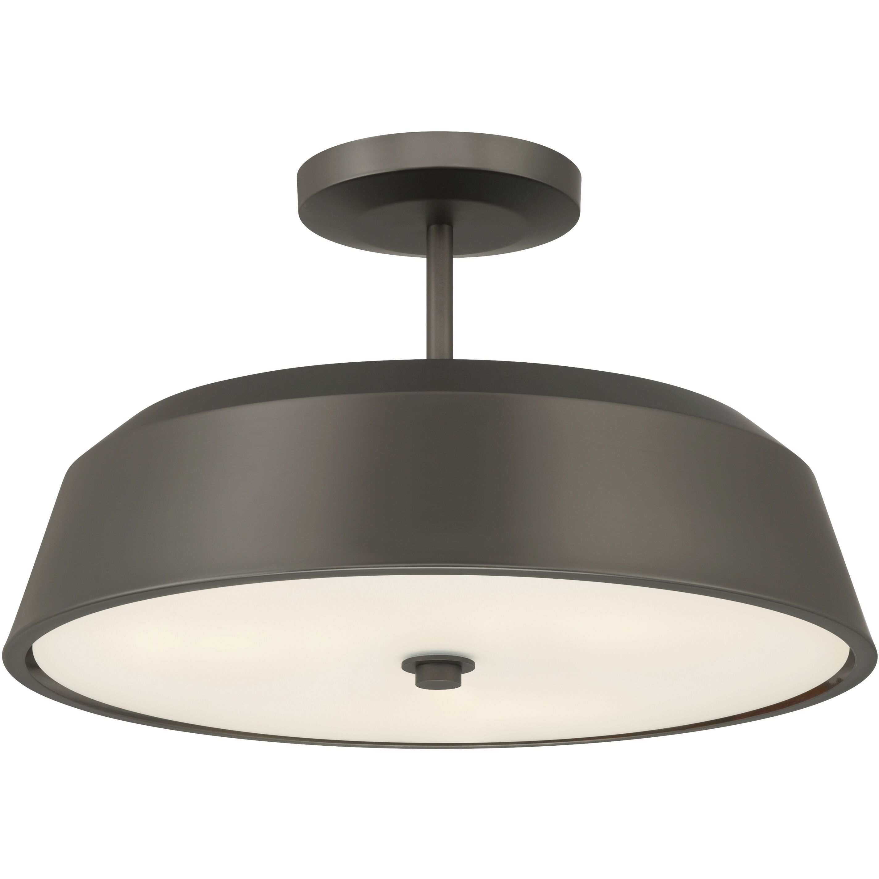 Trellwyn 3 Light 15 inch Plated Dark Bronze Semi-Flush Mount Ceiling Light