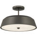 Trellwyn 3 Light 15 inch Plated Dark Bronze Semi-Flush Mount Ceiling Light