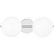 ED Ellen DeGeneres Lune 2 Light 17.88 inch Chrome Wall Bath Vanity Wall Light