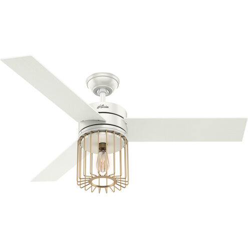 Ronan 52 inch Fresh White with Aged Oak/White Grain Blades Ceiling Fan