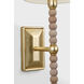C&M by Chapman & Myers Fiona 1 Light 6.25 inch Gild Wall Sconce Wall Light in Standard