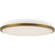 Brook 13.13 inch Brushed Gold Flush Mount Ceiling Light