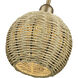 Summervine 1 Light 8 inch Antique Gold Leaf Pendant Ceiling Light, Mini Globe