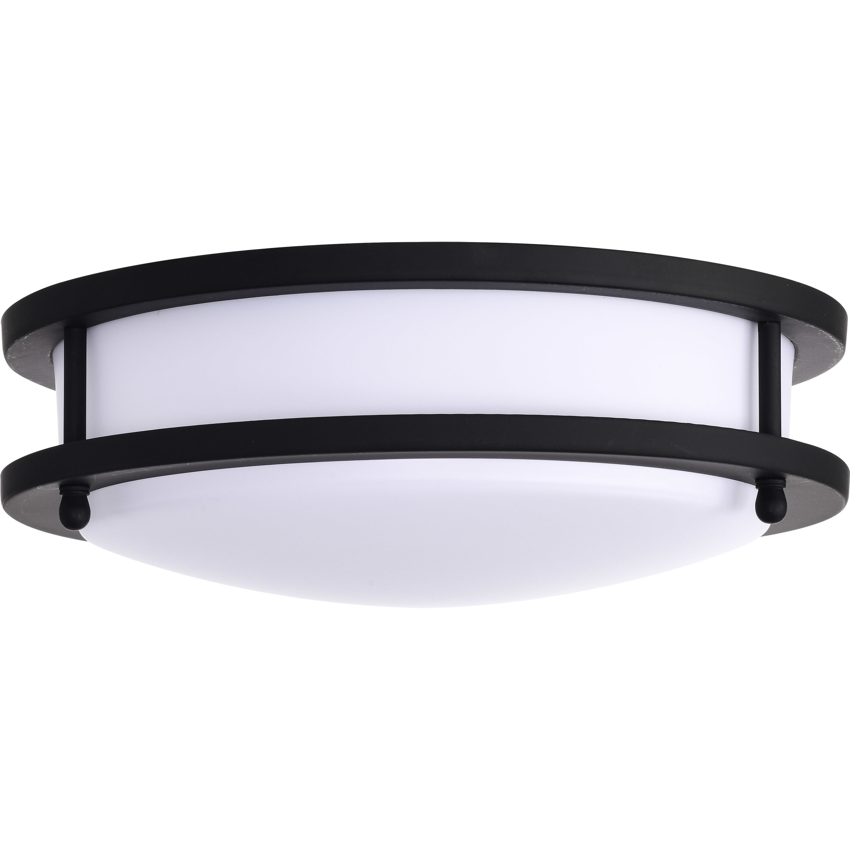 Glamour LED 10 inch Matte Black Flush Mount Ceiling Light