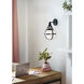 Colby 1 Light 9.25 inch Black Sconce Wall Light