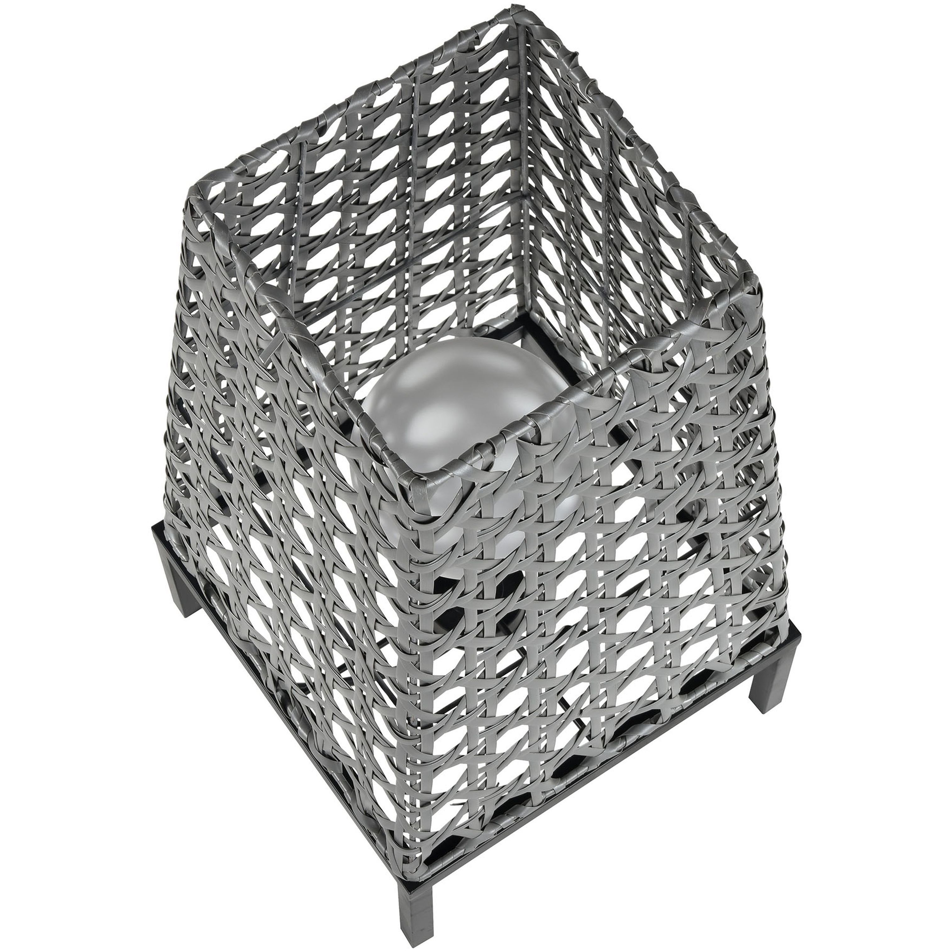 Carus 27 inch 7 watt Gray with Black Outdoor Table Lamp