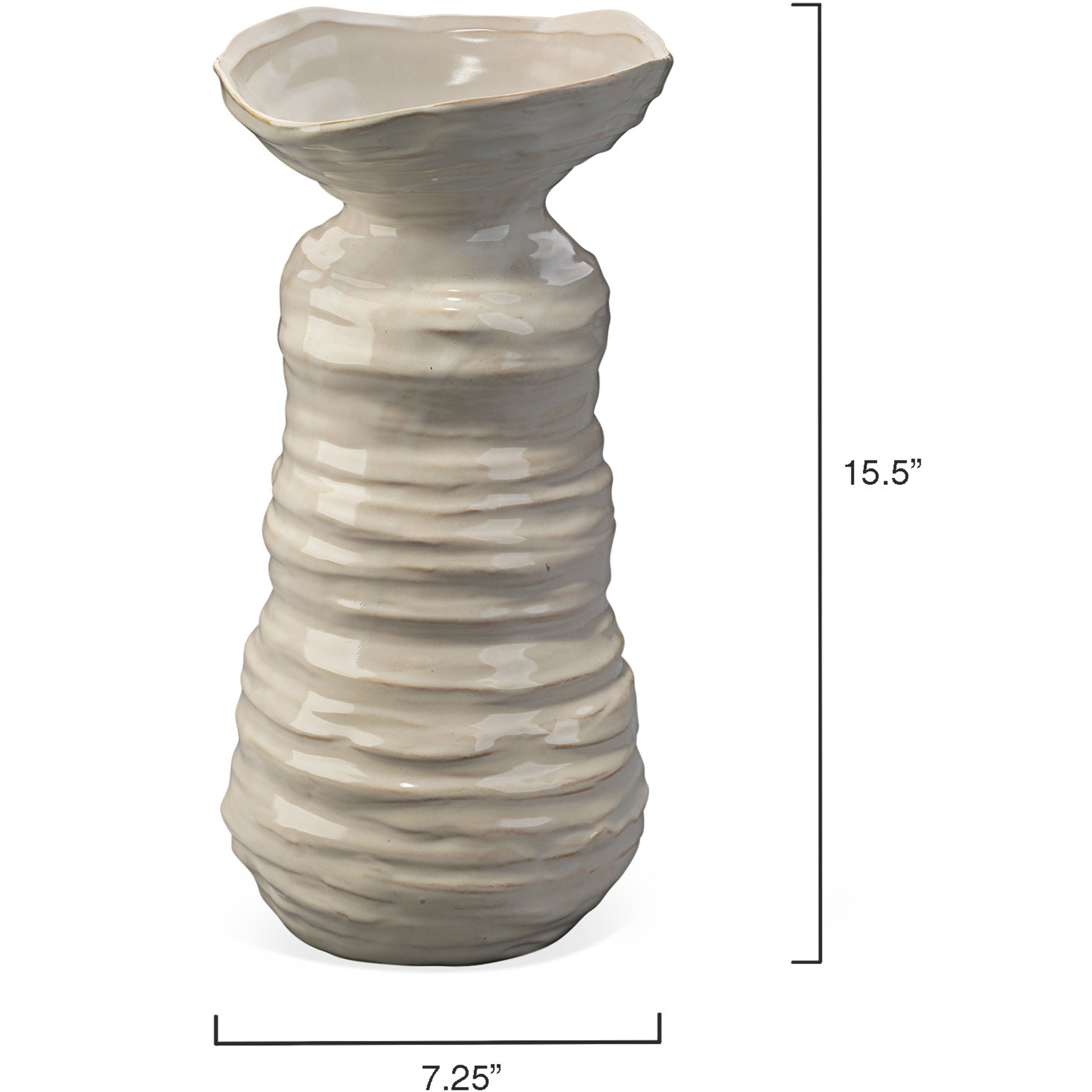 Marine 15.5 X 7.25 inch Vase