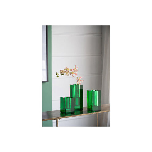 Transparent 5.9 X 3.9 inch Vase in Green