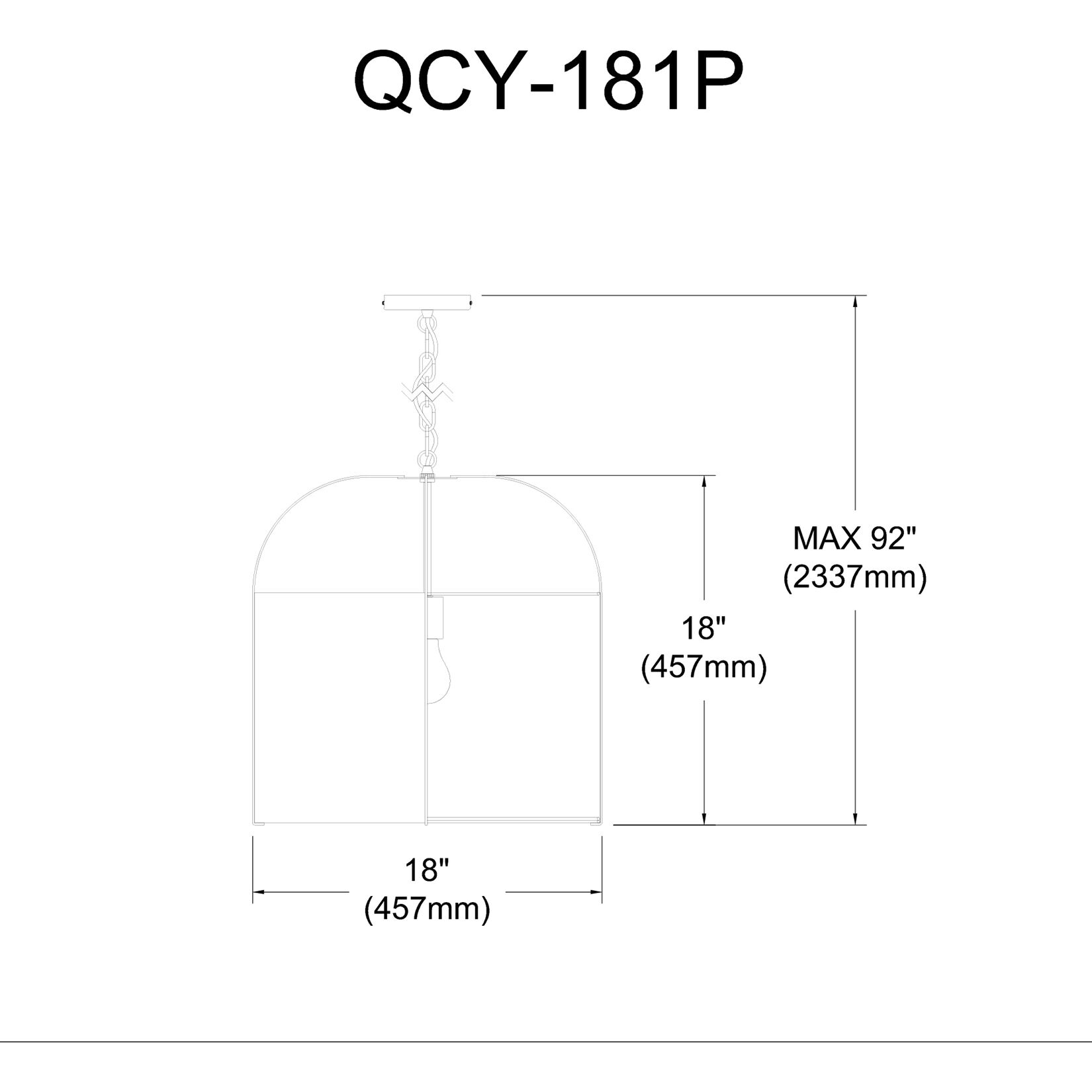 Quincy 1 Light 18 inch Gold with White Pendant Ceiling Light