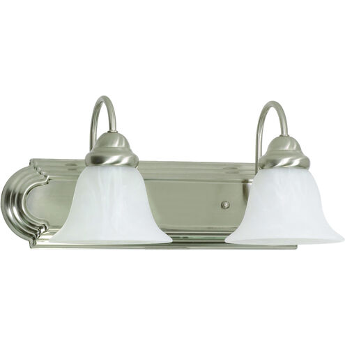 Ballerina 2 Light 18 inch Brushed Nickel Vanity Light Wall Light