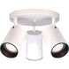 Brentwood 3 Light 14 inch White Semi Flush Mount Ceiling Light