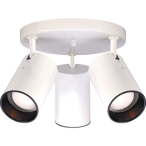Brentwood 3 Light 14 inch White Semi Flush Mount Ceiling Light