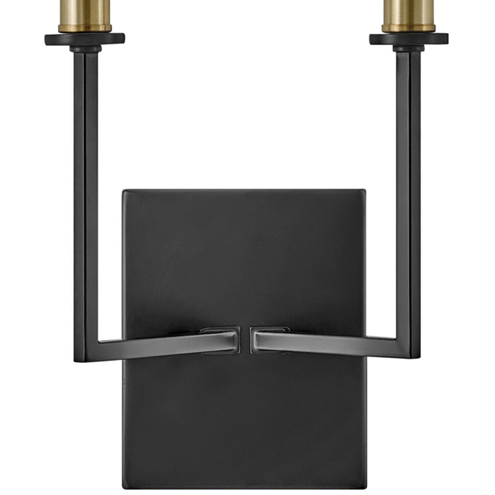 Lazlo LED 8 inch Black ADA Sconce Wall Light