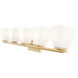 Annalise 5 Light 42 inch Modern Gold Vanity Wall Light