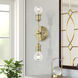 Lansdale 2 Light 5 inch Antique Brass Vanity Sconce Wall Light