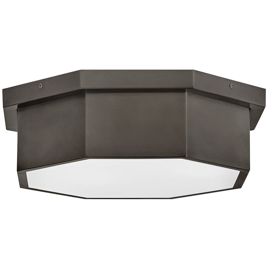 Facet 3 Light 17.5 inch Black Oxide Flush Mount Ceiling Light
