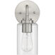 Stowe 1 Light 5 inch Brushed Polished Nickel Wall Sconce Wall Light
