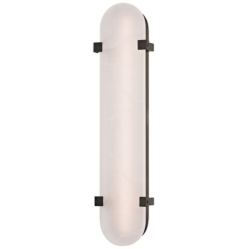 Skylar LED 5 inch Old Bronze ADA Wall Sconce Wall Light, Spanish Alabaster