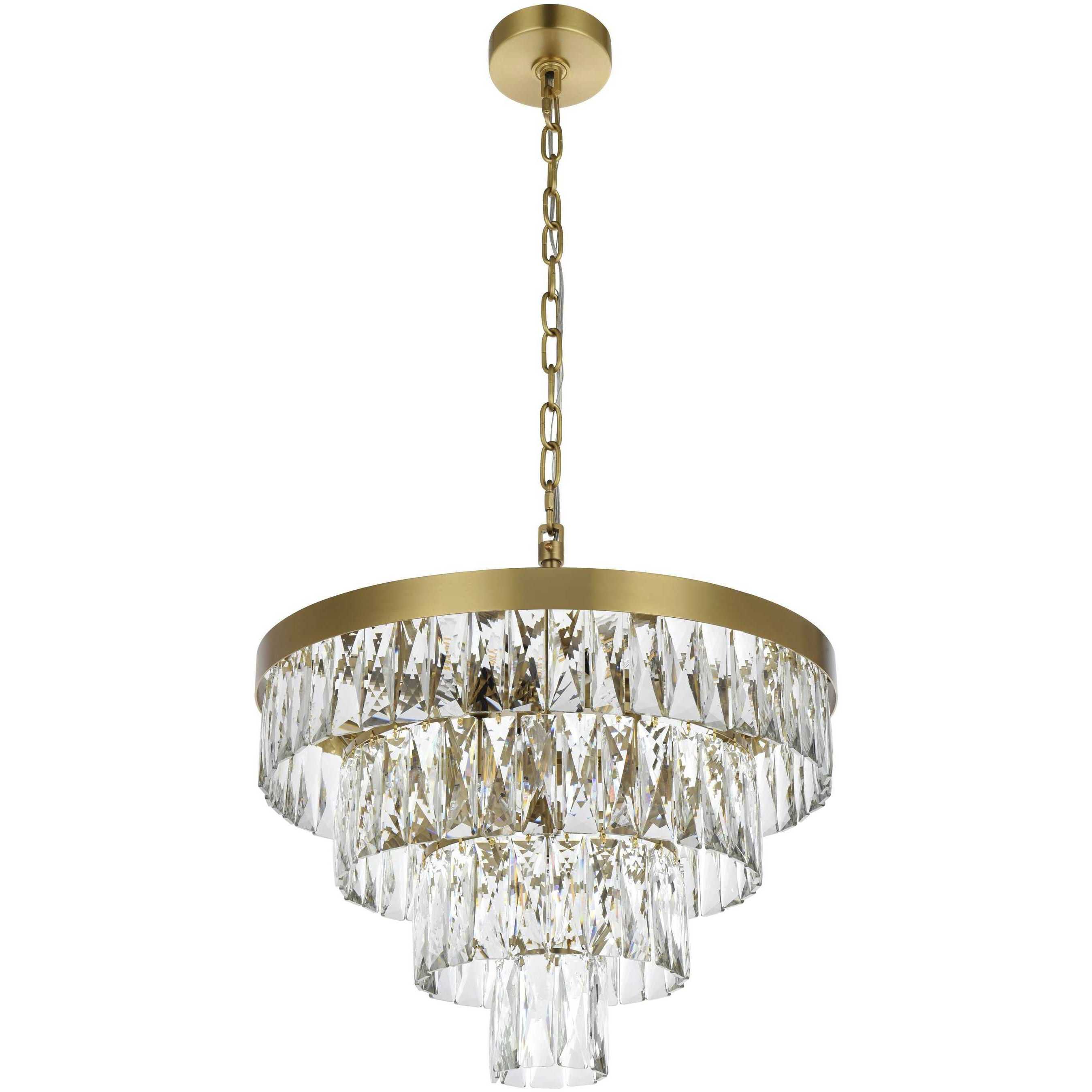 Josephine 10 Light 20 inch Satin Gold Chandelier Ceiling Light