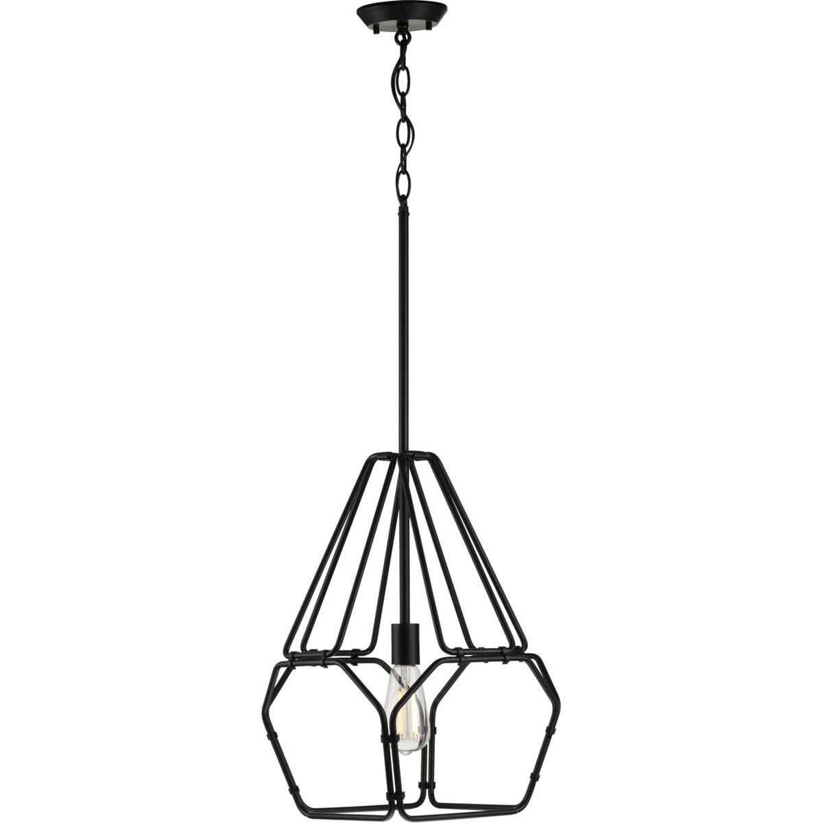 Ballinger 1 Light 12.5 inch Matte Black Pendant Ceiling Light
