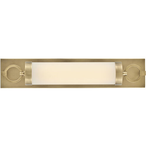 Lisa McDennon Baylor LED 24 inch Heritage Brass Bath Light Wall Light, Linear, Sconce