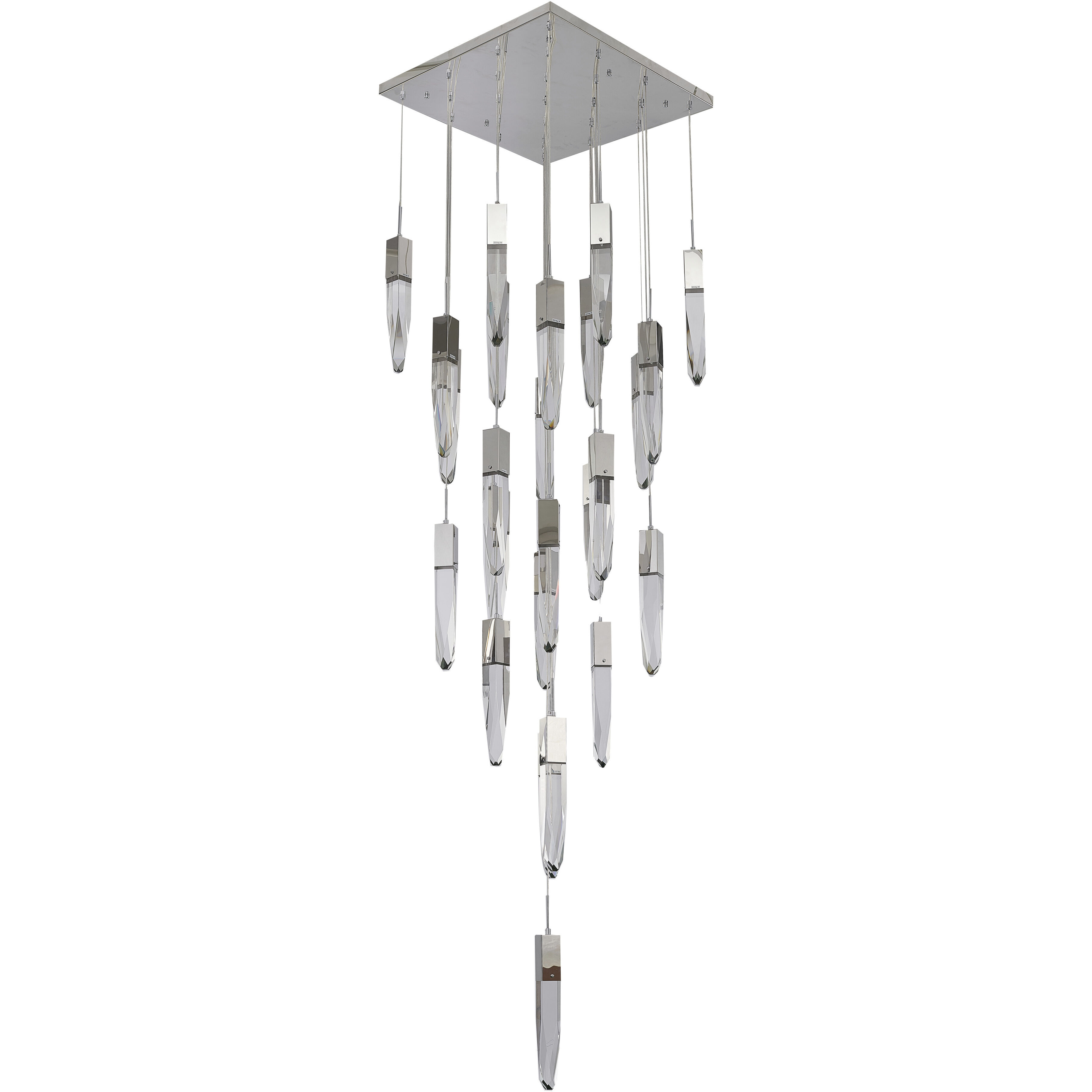 Canada 25 Light 27.56 inch Chrome Chandelier Ceiling Light