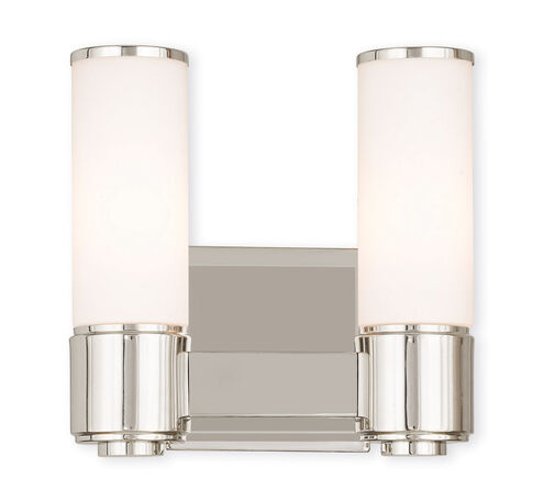 Weston 2 Light 10 inch Polished Nickel ADA ADA Wall Sconce/ Bath Vanity Wall Light