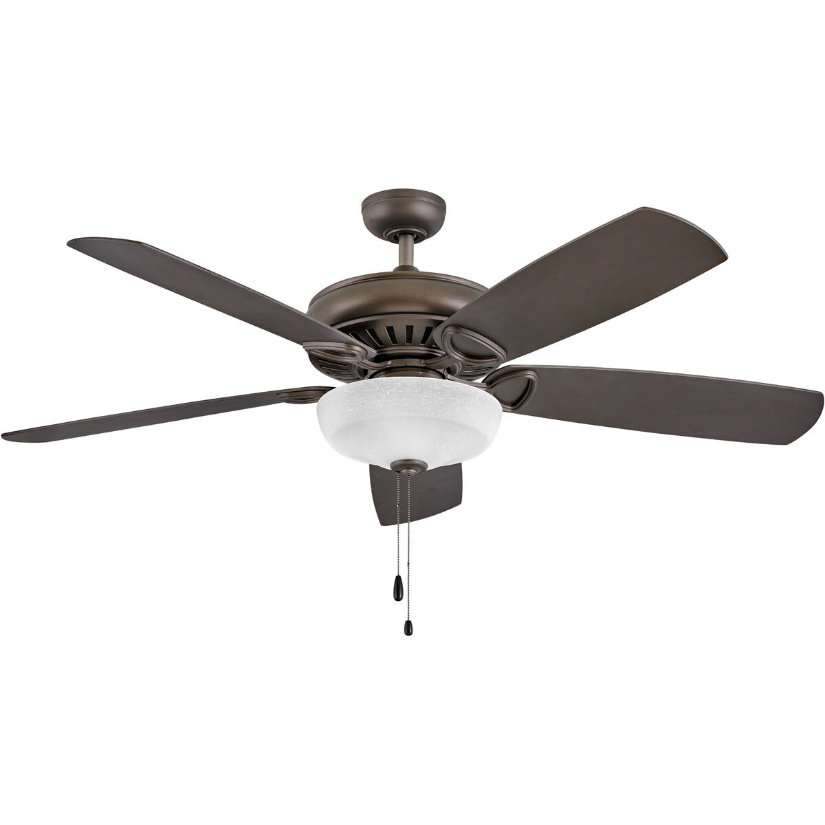 Gladiator Illuminated 60 inch Metallic Matte Bronze with Walnut/Metallic Matte Bronze Blades Ceiling Fan
